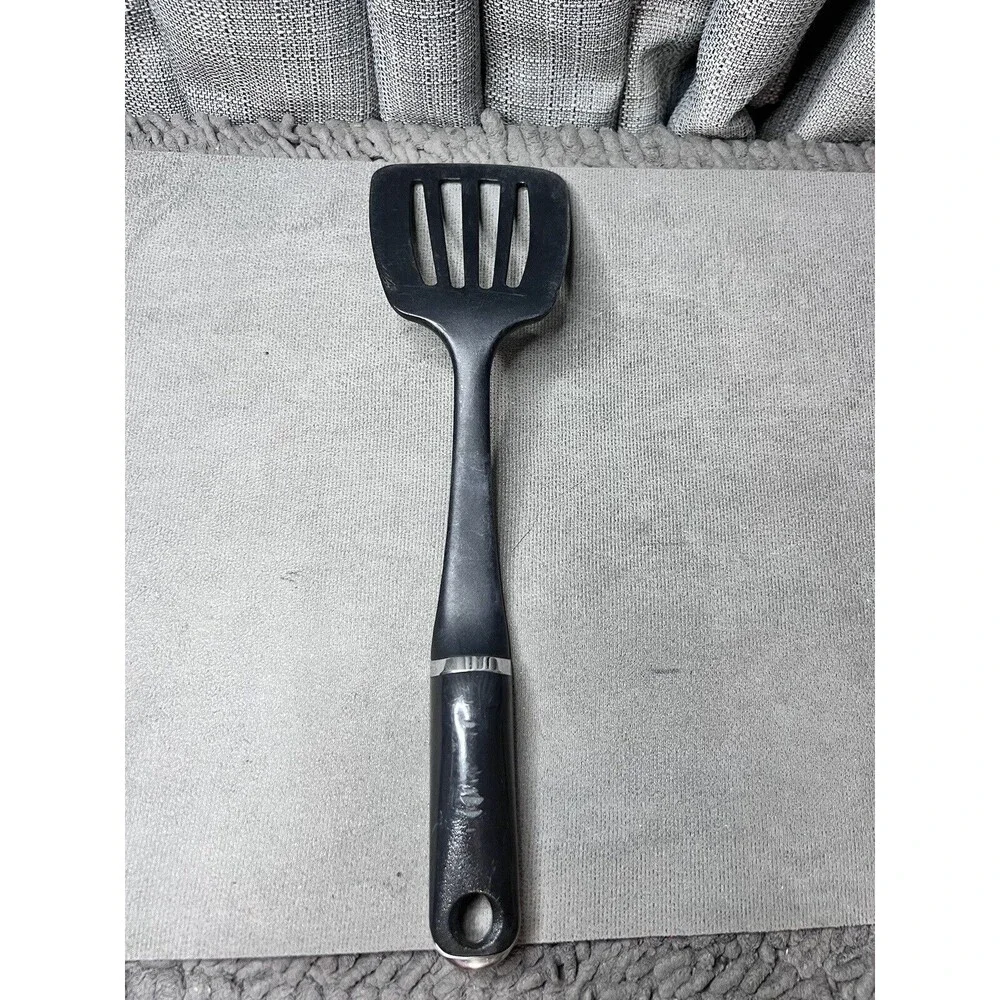 KitchenAid Classic 4 Slotted Black Turner Lifter Spatula Kitchen Utensil
